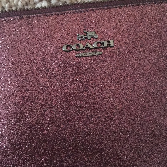 Coach Purple sparkle small wristlet BNWT - Picture 5 of 5